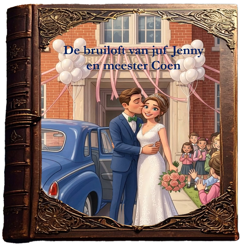De bruiloft van juf Jenny en mester Coen
